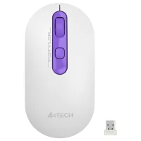 Мышь A4Tech Fstyler FG20S Tulip (белый/фиолетовый) фото 1